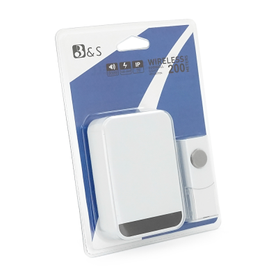 Комплект бездротового дверного дзвінка SunnyBell ST-1109, живлення 220В, частота 433 МГц, відстань до 150м, 50 мелодій до 85 дБ, IP55