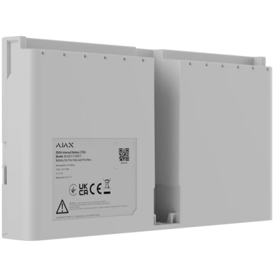 Li-ion батарея Ajax EN54 Internal Battery (72h), що перезаряджається, для EN54 Fire Hub і EN54 Fire ReX, White