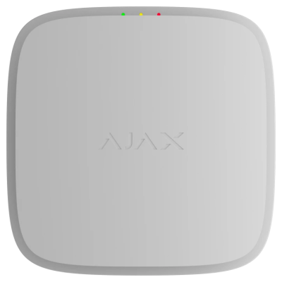 Бездротовий адресний пожежний сповіщувач димовий із звуковим оповіщувачем Ajax EN54 FireProtect (Smoke/Sounder) Jeweller White