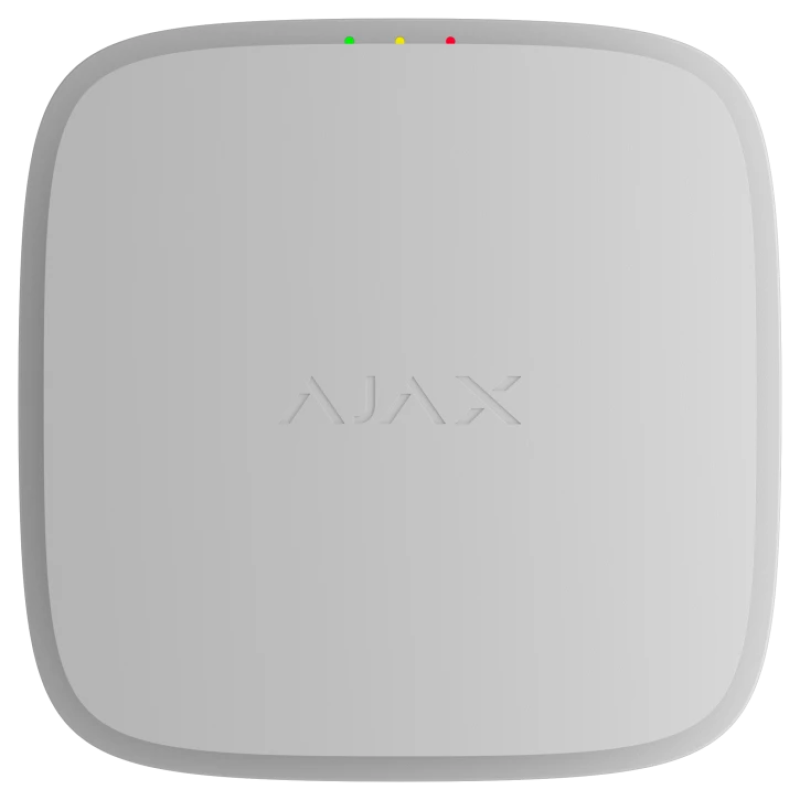 Бездротовий адресний пожежний сповіщувач димовий із звуковим оповіщувачем Ajax EN54 FireProtect (Smoke/Sounder) Jeweller White