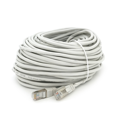 Патч-корд литий MERLION, FTP, RJ45, Cat.5e, 30m, сірий, CU, Q200