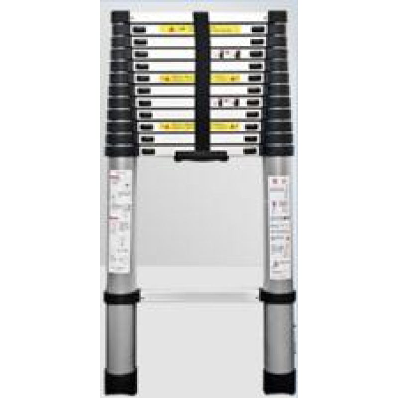 Сходи телескопічні 2,6м, алюмінієвий сплав, до 150кг, ширина 48см, вага 5,2кг, Box