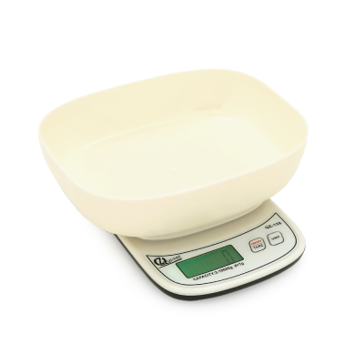 Ваги точні кухонні з круглою чашкою YT-158A, 0,001-10 кг, живлення 2 батарейки АА, Box