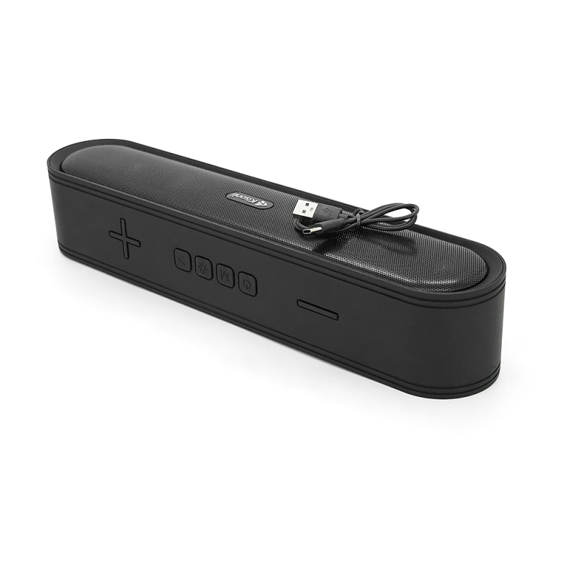 Колонка Kisonli LED-915 Bluetooth 5.0, 2х5W, 1200mAh, USB/TF/BT/FM/AUX, DC: 5V/1A, Black, BOX, Q30