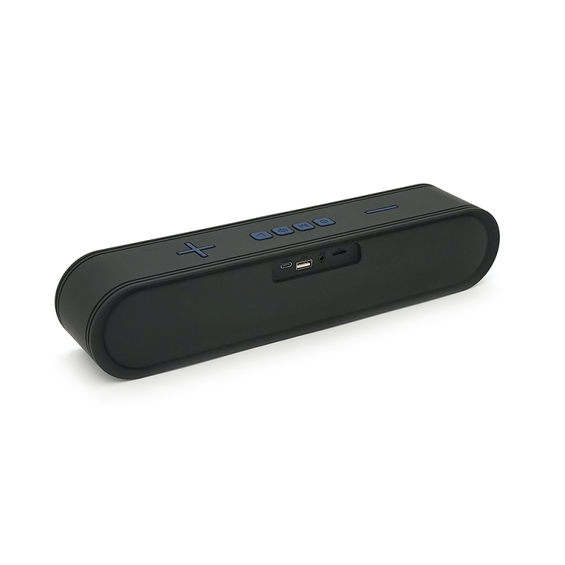 Колонка Kisonli LED-915 Bluetooth 5.0, 2х5W, 1200mAh, USB/TF/BT/FM/AUX, DC: 5V/1A, Blue, BOX, Q30