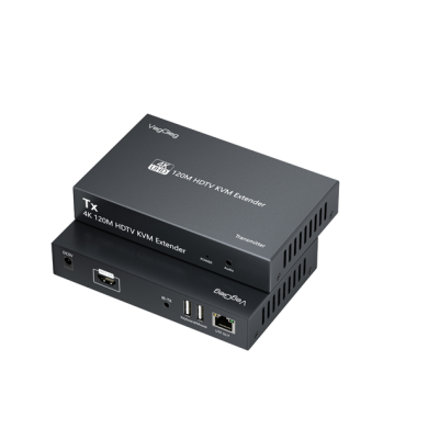 Активний VEGGIEG V-HD011 KVM HDMI 2*1 спліттер 120m, HDMI1.4/HDCP2.0, USB & Audio Support, Grey, Box