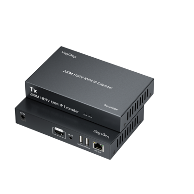 Активний VEGGIEG V-HD012 KVM HDMI 2*1 спліттер 200m, 1080P/60Hz, HDMI 1.3/HDCP1.4, USB Support, Grey, Box