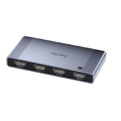 Комутатор VEGGIEG V-HD10 HDMI 1*3, HDTV2.0 4K, Grey, Box