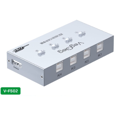 Комутатор VEGGIEG V-F502 USB 2.0/4BM. PC to Scanner Printer Sharing Switch (потрібний драйвер), Box