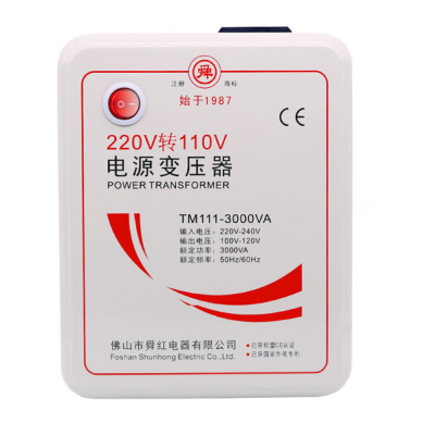Перетворювач напруги трансформаторний універсальний TM111-3000VA Input 220 V/Output 110V+ універсальна розетка