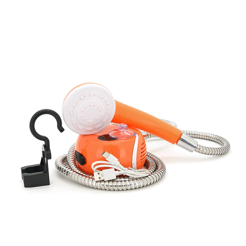 Портативний акумуляторний душ YT43870 з помпою, акумулятор 2200mAh, Orange/Black, Box