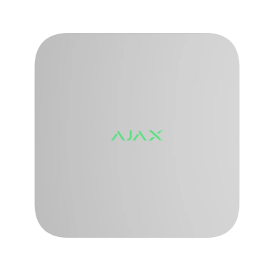 Мережевий відеореєстратор Ajax NVR DC (16ch) white, роздільна здатність до 4К, підтримка ONVIF/RTSP, декодування H.265/H.264, ємність до 16Тб
