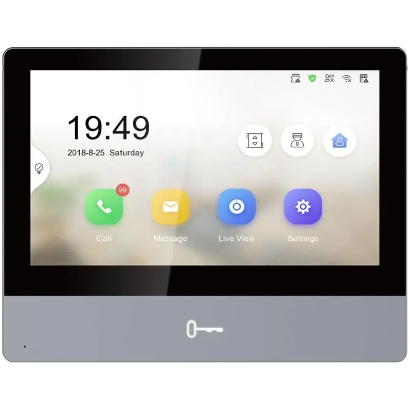 7" IP WiFi відеодомофон з пам'яттю Hikvision DS-KH8350-WTE1