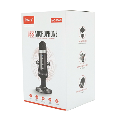 Професійний студійний мікрофон Jmary MC-PW8, живлення від USB, Box