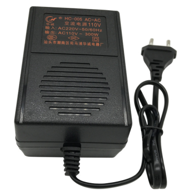 Перетворювач напруги трансформаторний 300W Input 220 V / Output 110V, + універсальна розетка