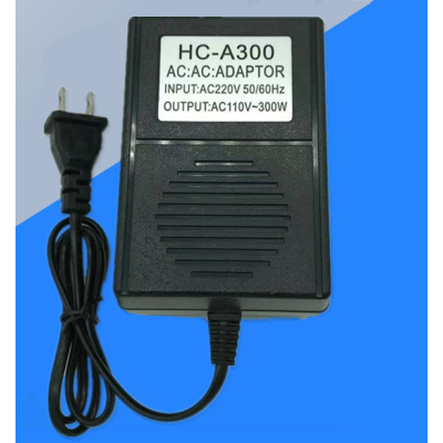 Перетворювач напруги трансформаторний 300W Input 220 V / Output 110V, + універсальна розетка