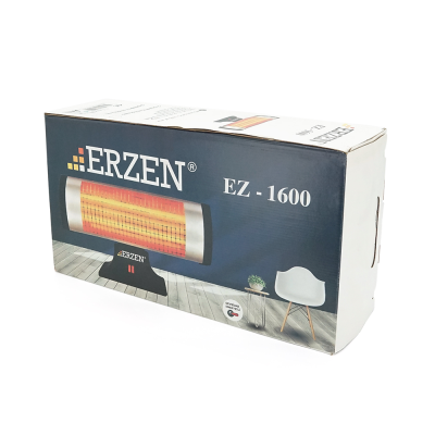 Інфрачервоний обігрівач ERZEN EZ-1600, 1600Вт, 2 режими 800/1600Вт, 480x260x150mm, Box Інфрачервоний обігрівач ERZEN EZ-1600, 1600Вт, 2 режими 800/1600Вт, 480x260x150mm, Box