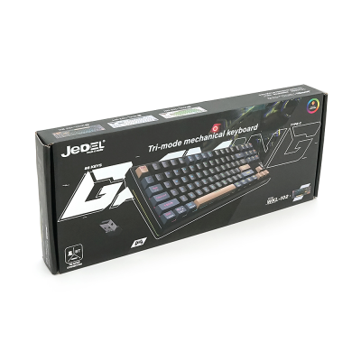 Клавіатура механічна USB JEDEL WKL-102, довжина кабелю 170см , RGB підсвічування, (Eng/Укр/Рус), (385х160х50 мм), Black/Blue, 88к, Q10 Клавіатура механічна USB JEDEL WKL-102, довжина кабелю 170см , RGB підсвічування, (Eng/Укр/Рус), (385х160х50 мм), Black/Blue, 88к, Q10