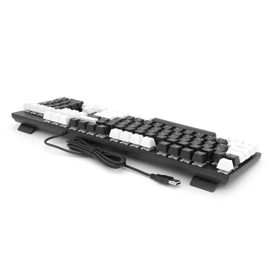 Механічна клавіатура USB XSTRIKE XS-1010, довжина кабелю 150см, RGB підсвічування, Eng/Укр/Рус, 465х165х45 мм, Black/White, 104к, Q20 Механічна клавіатура USB XSTRIKE XS-1010, довжина кабелю 150см, RGB підсвічування, Eng/Укр/Рус, 465х165х45 мм, Black/White, 104к, Q20