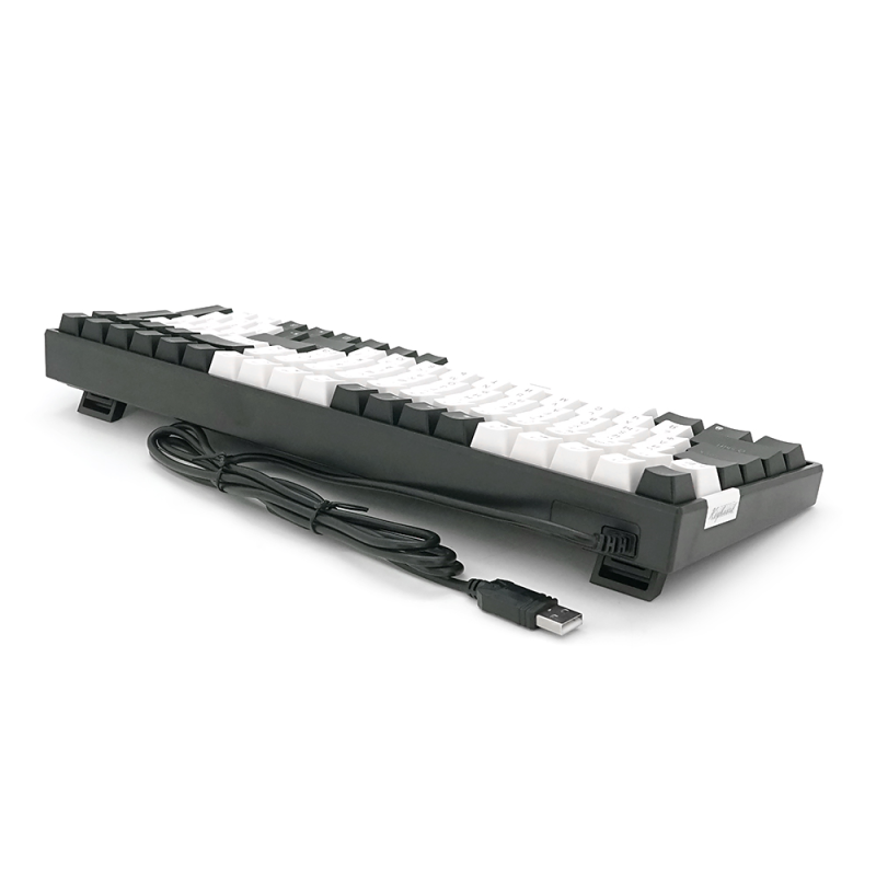 Механічна клавіатура USB XSTRIKE XS-1030, довжина кабелю 150см, RGB підсвічування, Eng/Укр/Рус, 395х150х45 мм, Black/White, 100к, Q20