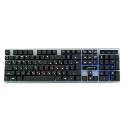 Комплект провідний KB+Mouse XSTRIKE X-1014, USB, RGB підсвічування, (Eng/Укр/Pyc), Black/White, Box