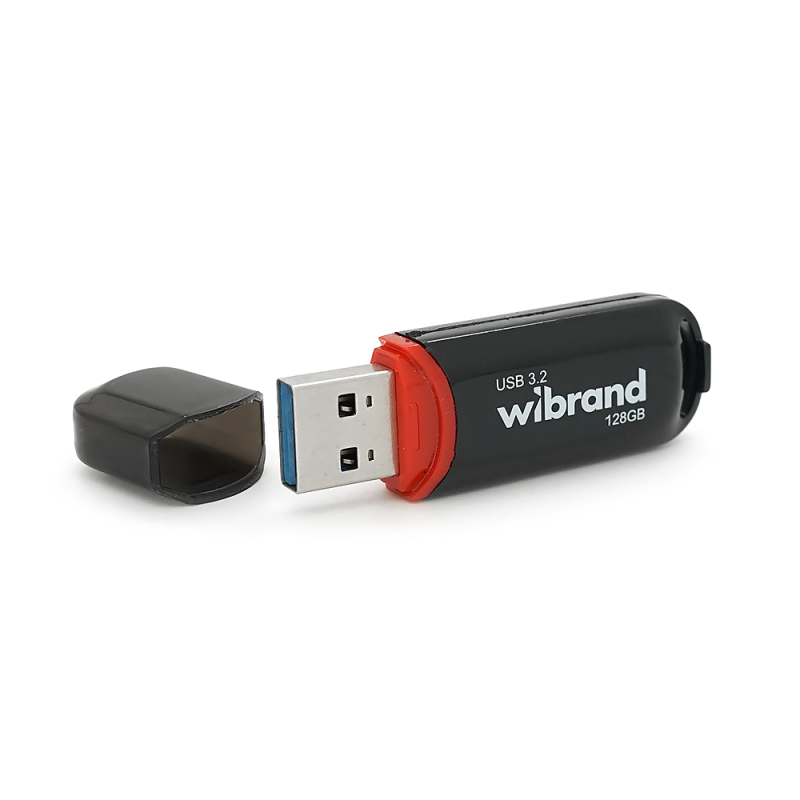 Флеш-накопичувач Wibrand USB 3.2 Gen1 Marten 128GB Black