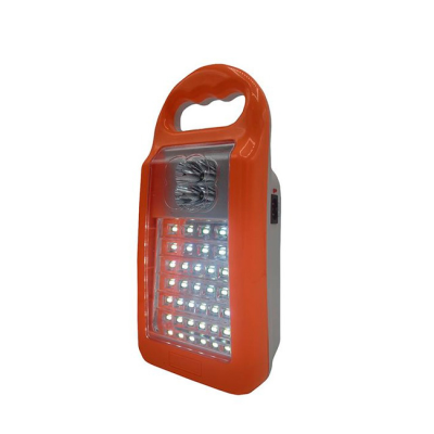 Ліхтар переносний HG DUE HG-400B, 35Led+4Led, 2 режими, вбудований аккум, корпус пластмас, кабель 220В, Mix color, Box