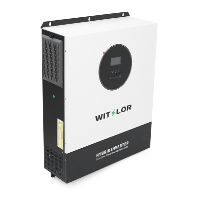 Гібридний інвертор WITSLOR HF11048-B, 1Ф-11kW, 48V, ток заряда 10-120А, 200-400V, MPPT 90-500VDC, PV 500VDC, 19kg