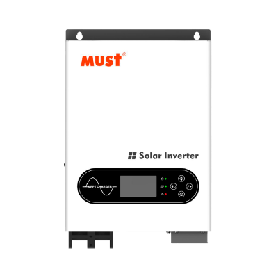 Гібридний інвертор MUST PV18-2012ECO, 2000W, 12V, струм заряду 80A, 170-280V, MPPT (80А, 30-320 Vdc), 290х367х111 мм. 6 кг.