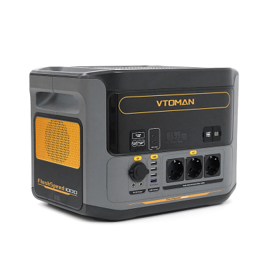 Портативна зарядна станція VTOMAN FLACHSPEED 1000W, LiFePO4 828Втч, 3x230В, DC 2x12В/10А, 4xUSB-A, 2xType-C PD100Вт, charge 70min. прикурювач12В/10А, 36x27x28 см; 17 кг