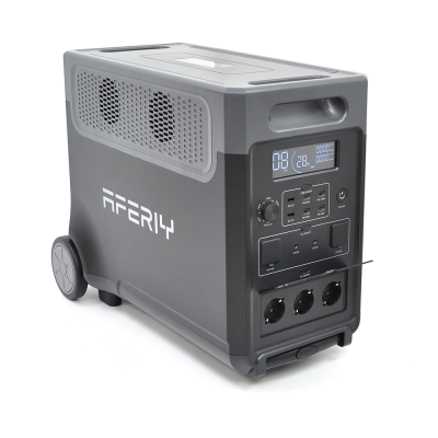 Портативная станция AFERIY AF-P310-EC-H, LiFePO4 3840Втч(max3600)Вт,MPPT 11.5-50В-20А(1500Вт),out220v. LED. 2-USB,4xType-C PD20/100Вт,DC+прикуриватель12В/10А, 584*321*464 мм, 40kg