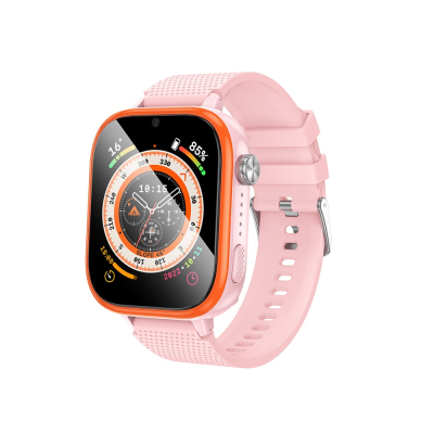Дитячий смарт годинник Hoco Y101, 4G, GPS, Wi-Fi, HD камера, 1.83" HD-дисплей, дзвінки, відеодзвінки, голосові повідомлення, Pink, Box