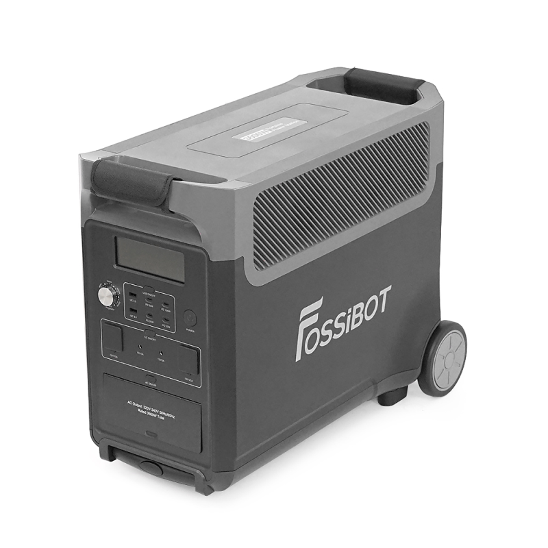 Портативна зарядна станція FOSSiBOT F3600PRO, 3600W/3840Wh LiFePO₄, MPPT до 2000W, XT60-12V/25А, 2xDC5521-12V-3A, CarPort-12V-10A, 3xAC230V, 2xUSB-A-15W, 4xUSB-C-100W, Wi-Fi, Bluetooth, заряджання 1,5 год, 609×321×475 мм, 42 кг