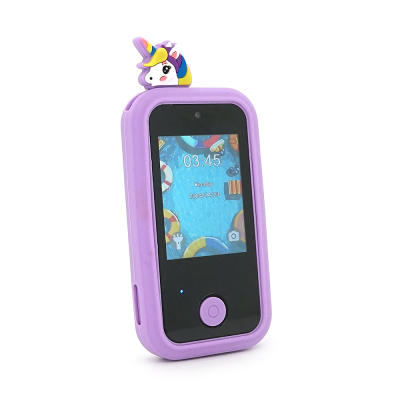 Дитячий фотоапарат H01 Фіолетовий єдиноріг, 2 камери, MP3-плеєр, інтегровані ігри, екран сенсорний IPS 2,4-дюйма, Type-C, Purple, BOX