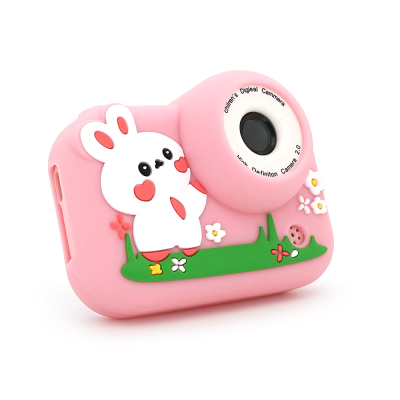 Дитячий фотоапарат M03 Рожевий Кролик, 2 камери, екран IPS 2-дюйми, Type-C, Pink, BOX