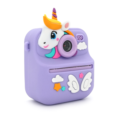 Дитячий фотоапарат S11 з функцією миттєвого термодруку Фіолетовий Єдиноріг, 2 камери, екран IPS 2,4-дюйма, Type-C, Purple, BOX