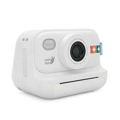 Дитячий фотоапарат S9 з функцією миттєвого термодруку, 1080p HD, MicroSD, екран IPS 2-дюйми, Type-C, White, BOX