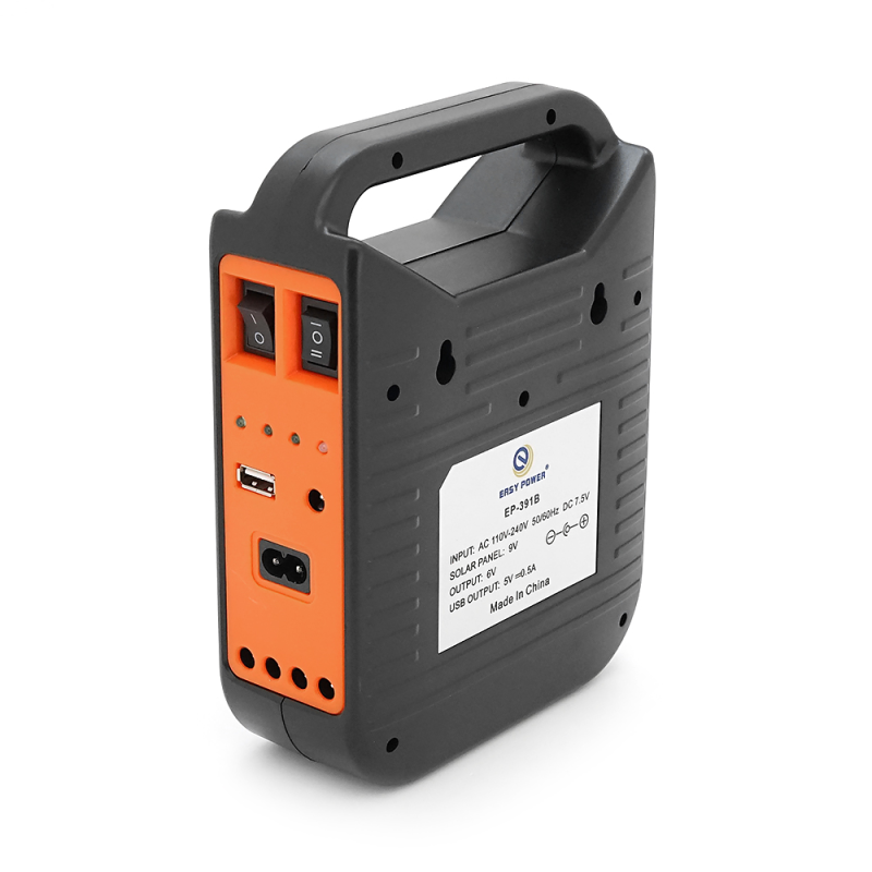 Переносний ліхтар EP-391 + Solar, Функції: PowerBank, АКБ 6V/3000mAh, 3 виносні лампочки 3W, 140х60х185мм, Box