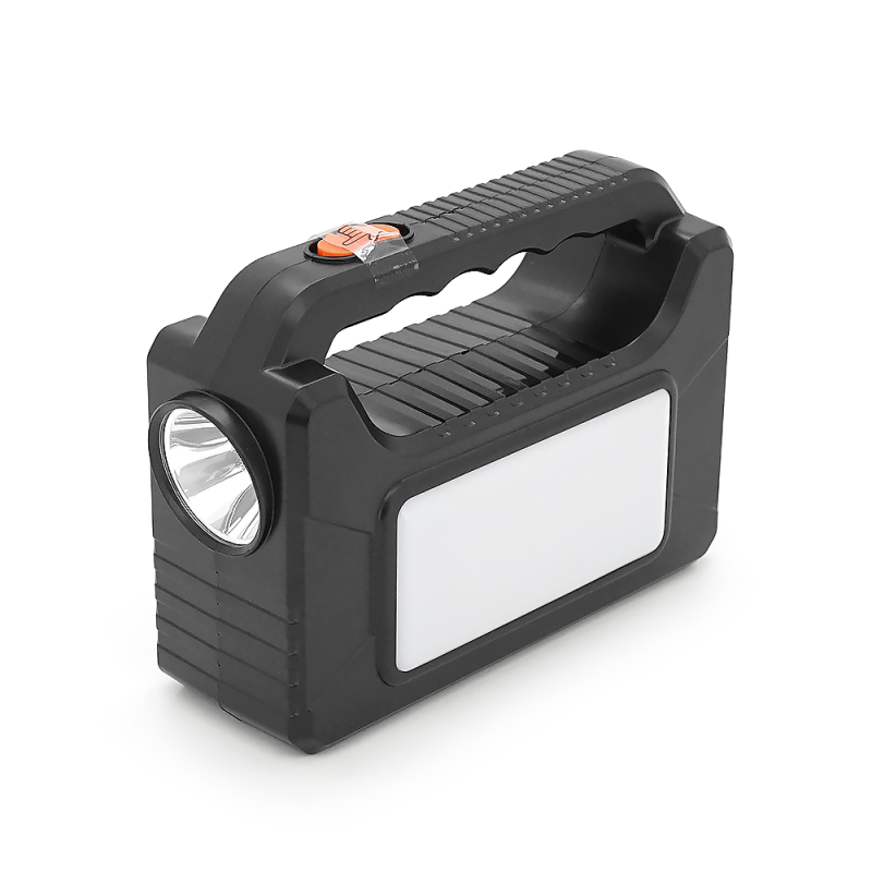 Переносний ліхтар EP-392 + Solar, Функції: PowerBank, АКБ 6V/4000mAh, 3 виносні лампочки 3W, 175х65х125мм, Black, Box