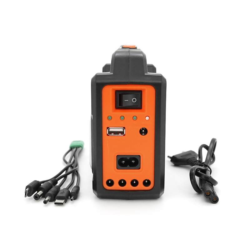 Переносний ліхтар EP-392 + Solar, Функції: PowerBank, АКБ 6V/4000mAh, 3 виносні лампочки 3W, 175х65х125мм, Black, Box