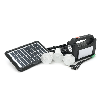 Переносний ліхтар EP-392 + Solar, Функції: PowerBank, АКБ 6V/4000mAh, 3 виносні лампочки 3W, 175х65х125мм, Black, Box