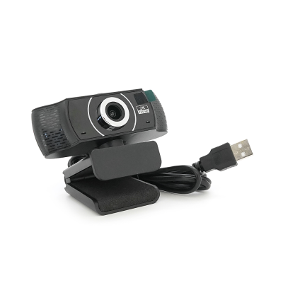 Вебкамера із мікрофоном B08, 2K 30fps, пласт. корпус, Black, BOX