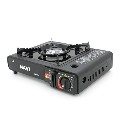 Портативна газова плита NAVI, під газові балони бутан та пропан-бутан, Black, Box Портативна газова плита NAVI, під газові балони бутан та пропан-бутан, Black, Box