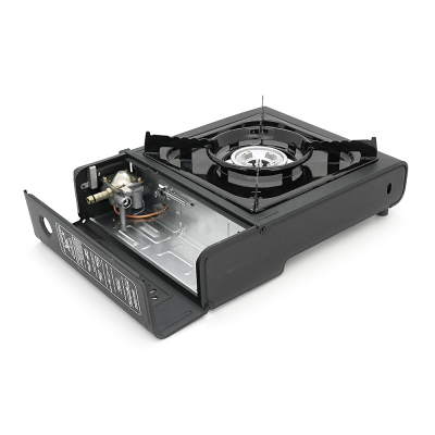 Портативна газова плита NAVI, під газові балони бутан та пропан-бутан, Black, Box Портативна газова плита NAVI, під газові балони бутан та пропан-бутан, Black, Box