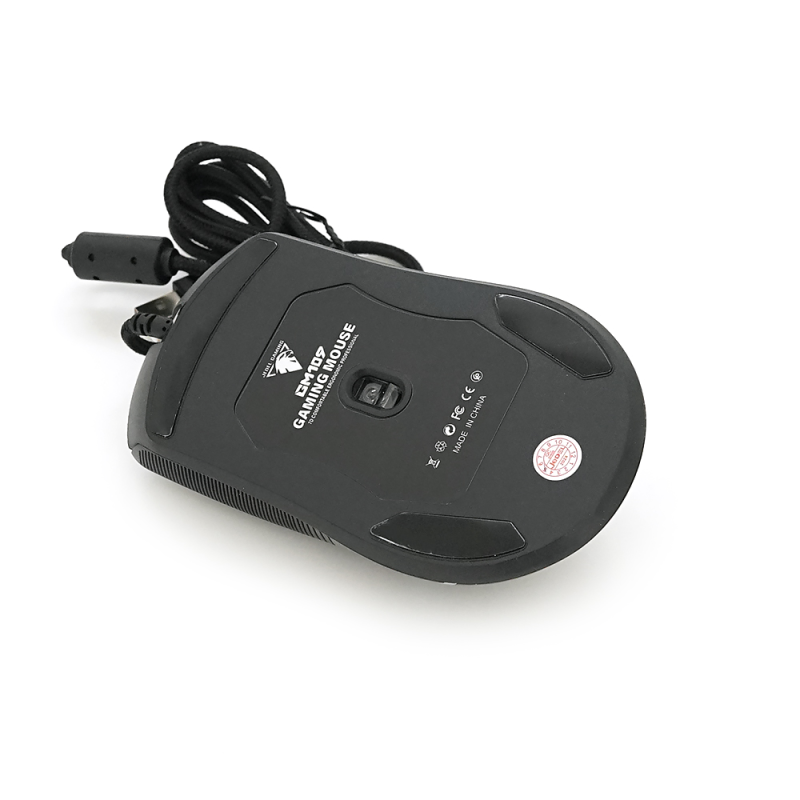 Миша провідна JEDEL GM109, 7 кнопок, 800/1600/2400/4800/6000/12400DPI, кабель 1,35 м. RGB підсвічування. Black. Box