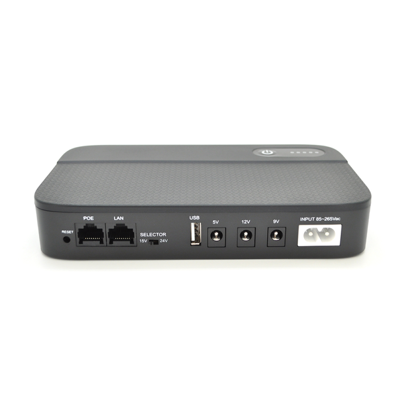 ДБЖ UPS-36W DC1036P для роутерів/комутаторів/PON/POE-430, 5/9/12V, 1A/2А, 12000мAh, Black, BOX