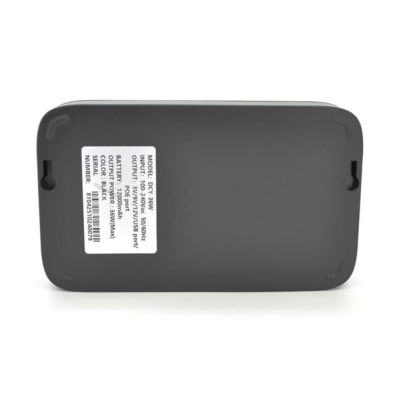 ДБЖ UPS-36W DC1036P для роутерів/комутаторів/PON/POE-430, 5/9/12V, 1A/2А, 12000мAh, Black, BOX