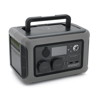 Power station ALLPOWERS R600 APP Control, 600W, 299Wh LiFePO4 3500Cycles, MPPT 300w max, CAR port, DC12/24V, 2хAC 220V, 2xUSB-TYPE-C 100W, 2xUSB-A 36W, XT60, wireless 15W, Fast charge 60min, 298×195×190mm, 5.6kg, Q2