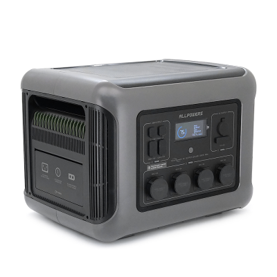 Power station ALLPOWERS R2500 APP Control, Wi-Fi, Bluetooth, 2500W, 2016Wh LiFePO4 3500Cycles, MPPT 1000w max, CAR port, DC12/24V, 4хAC 220V, 2xUSB-TYPE-C 200W, 2xUSB-A 18W, 2xUSB-A 36W, XT60, wireless 15W, Fast charge 60min, 456×360×346mm, 29kg