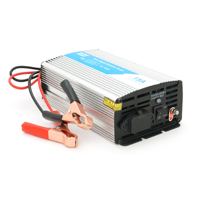 Універсальне ЗУ для акумулятора BPC 12V 15A (AGM, GEL), AC220V, DC14,5, Струм заряду 12V/15A, LCD, крокодили